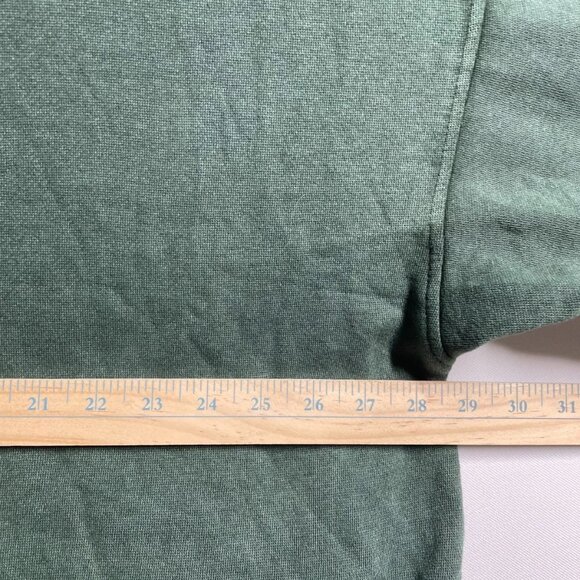 Aerie Womens Mystical Green Drop Shoulder Getaway Quarter Snap Sweatshirt Sz XL - Picture 6 of 8